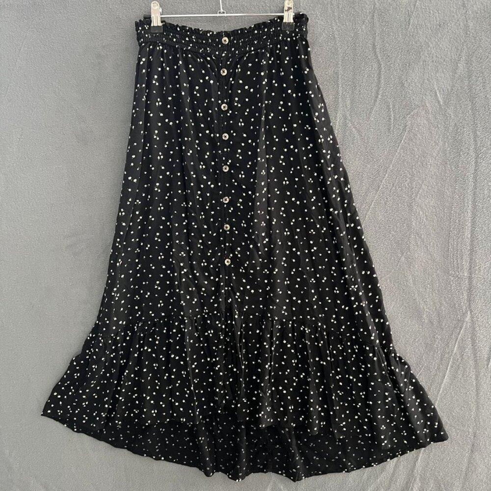 HOLLISTER sz M Ultra High Rise Button Down High Low skirt